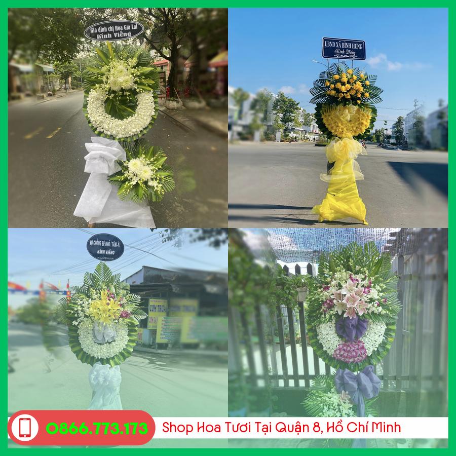 Đặt Vòng Hoa Đám Tang Tại Quận 8, Hồ Chí Minh - Giao Nhanh
