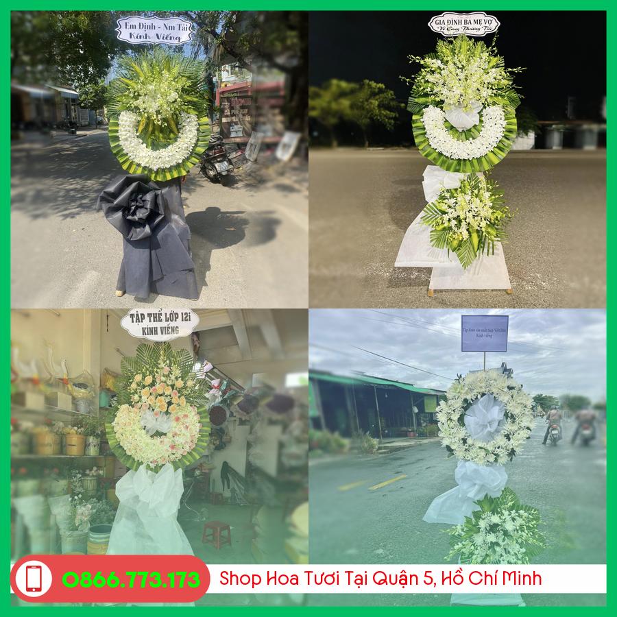 Đặt Vòng Hoa Đám Tang Tại Mã Quận 5, Hồ Chí Minh - Giao Nhanh