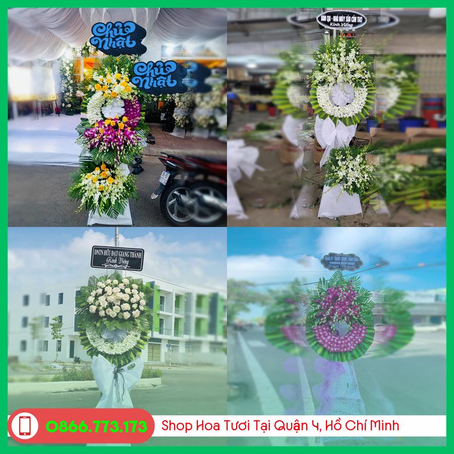 Đặt Vòng Hoa Đám Tang Tại Quận 4, Hồ Chí Minh - Giao Nhanh